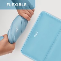 Mynt Reusable Gel Ice Pack with Large Size of 21”x13” and 2 Adjustable Straps for Neck Shoulder Back Waist Leg Knee Ankle Injuries(Sky Blue)