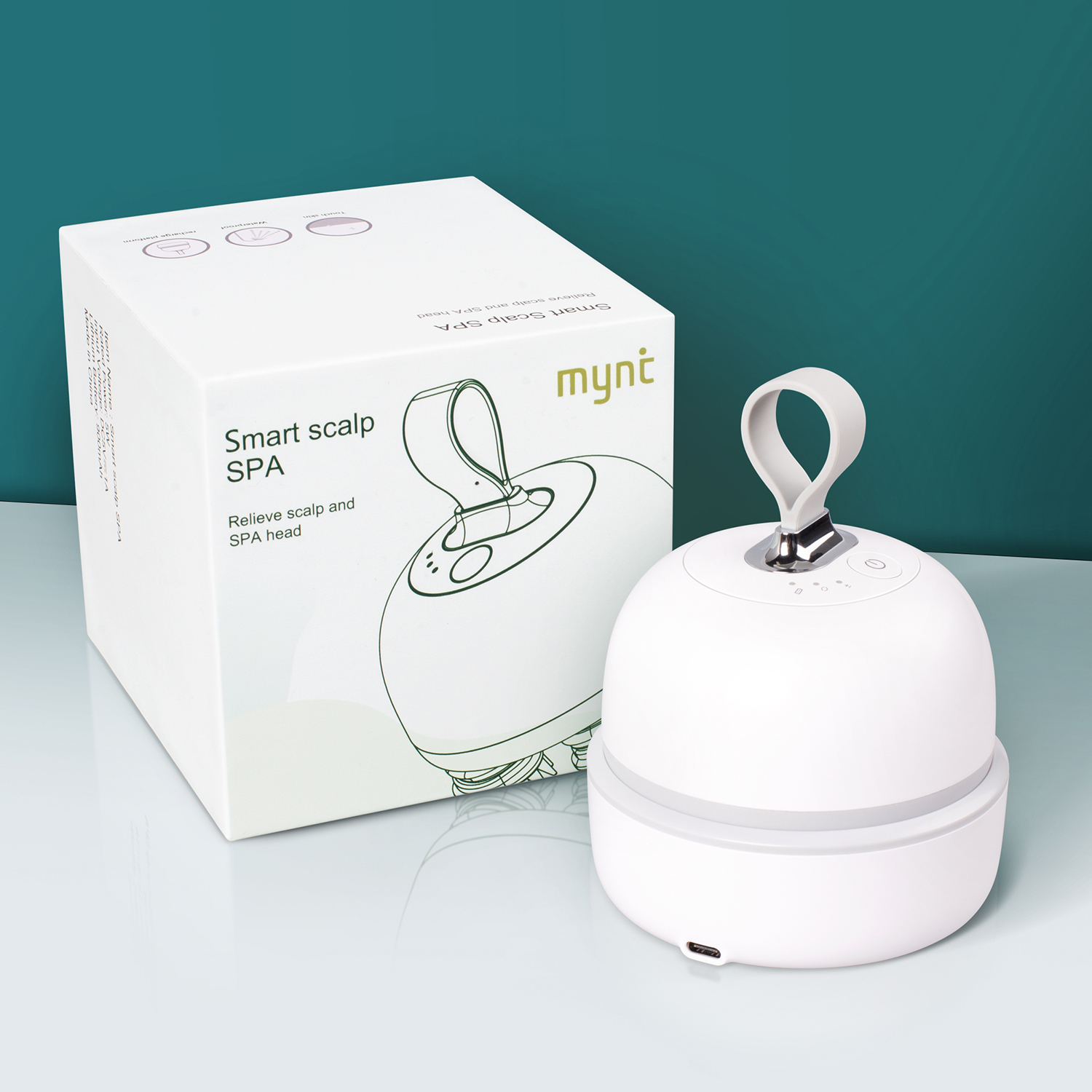 Mynt Portable Electric Scalp Massager with IPX7 Waterproof Rechargeable
