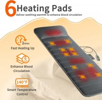 Mynt Heating Massage Mat Memory Foam Cushion (Grey)