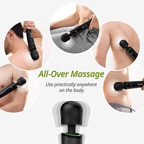 Mynt Cordless Handheld Massager 2X Textured Massage Heads