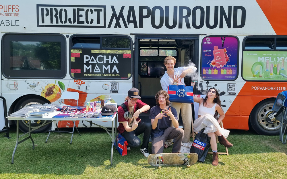 Tastefog Makes Waves at Vapouround’s Bus Advertisement Tour In 2023
