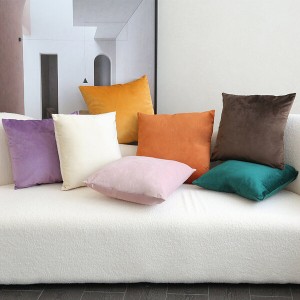 Wholesale Custom Sofa Throw Luxury Pillowcases 18 x 18 Inch Velvet Pillow