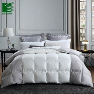 Hotel 100% Cotton King White Down Comforter/Microfiber Quilt/Polyester Duvet