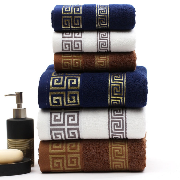 China Wholesale Gray Bath Mats Manufacturers - Thick cotton yarn bath towel manufacturers direct pure cotton gift set LOGO customization – Natural Wind
