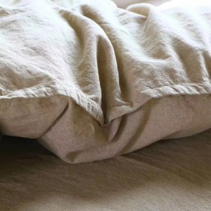 Washed 100% Natural Pure Linen Flax Fiber Linen Bedding/ Bed Sheet