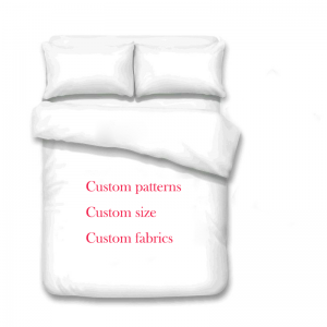Wholesale 3D Digital Printing Bed Sheets Polyester Fabric Duvet Cover Sets Custom Microfiber Bedding Set