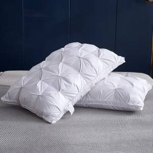 China Wholesale Cushion Manufacturers - Luxury Soft 100% Natural White Goose Down Feather PillowsGoose Feather Pillows For Star Hotel – Natural Wind