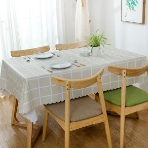 New design colorful waterproof oilproof pvc tablecloths lace table cloth