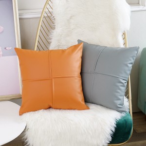 China Wholesale Duck Down Pillow Factories - 45*45 Sofa Decorative Luxury PU Leather Decorative Throw Pillow Cover Case For Home – Natural Wind