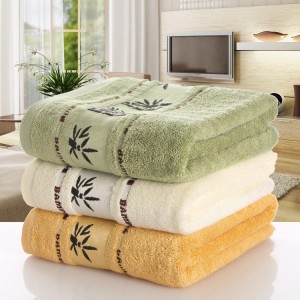 Factory Wholesale high quality bamboo bath towels set for home