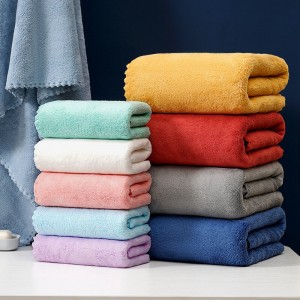 China Wholesale Towel Set Factories - Customized Logo Coral Fleece Towel Soft Bath Towel Set for Gift – Natural Wind