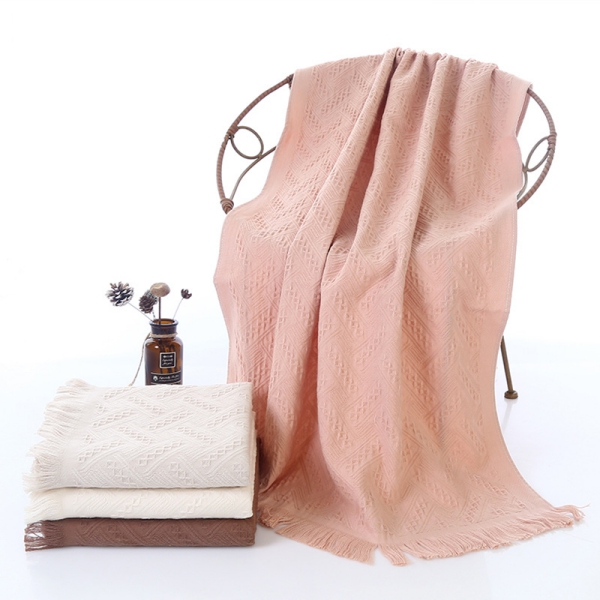 Manufacturers Wholesale Best Jacquard Tassel Turkish Bath Beach Towels Featured Image