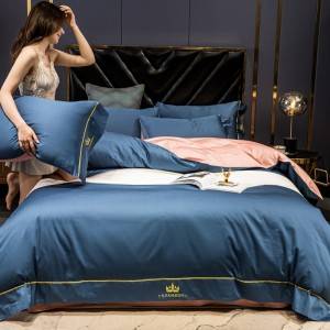 wholesale luxury 100% best cotton bed sheets bedroom white bedding set Soft Touch bed cover set