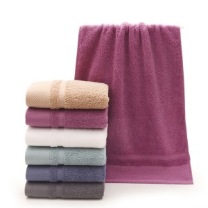 China Manufacture Wholesale 450 gsm Cheap 100% Cotton Bathroom Hand Face Towel