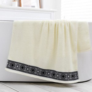 Luxury Hotel Satin 100% Cotton Hand Bath Towel Set QUICK-DRY Terry Towel for Gift