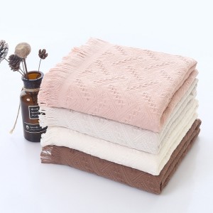 Manufacturers Wholesale Best Jacquard Tassel Turkish Bath Beach Towels