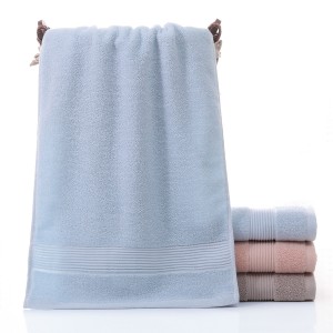 Wholesale factory price high quality 100% cotton hand face bath pink towel