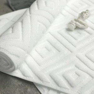 Hotel beauty club SPA floor towel 32 line jacquard thickened absorbent anti slip bath mat