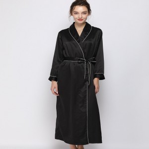 Wholesale High Quality Plus Size Pajamas Robe Bathrobe Hotel Satin Lightweight Bathrobe