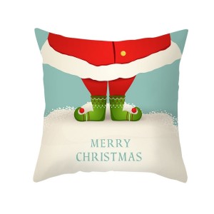 Christmas Decorations Polyester Throw Pillow Covers 18X18 inch Winter Holiday Cotton Linen Throw Christmas Pillow Case