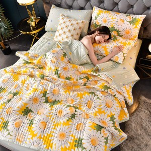 Wholesale Custom Home Summer Bed Quilted Bedspreads 100% Polyester Comforter Duvet Quilt