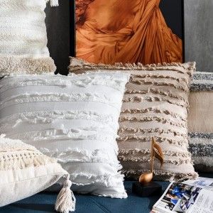 Amazon Hot Sale Cotton And Linen Boho Cushion Cover Bohemian Home Decor Pillow Case