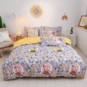 Hot sale home textile cheap price soft comfortable 100% cotton luxury comforter best bed sheets bedding set for home
