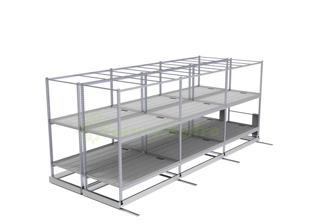 Multilayer Mobile Vertical Grow Racks With Track Featured Image