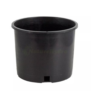 Black Plastic Flower Nursery Gallon Pot