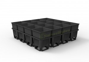 Square Plant Pot & Carry Tray