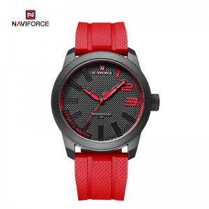 NAVIFORCE NF9202T Silikoni Band Sport Mabomire Casual Quartz Student Wristwatch