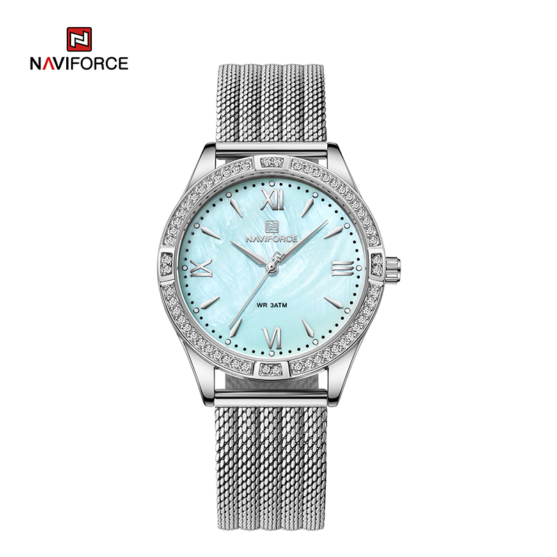 NAVIFORCE NF5028 Ladies Luxury Women Watches Elegance casual Diamond Female Quartz Wristwatches