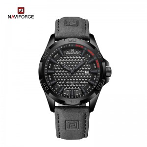 NAVIFORCE NF8023 Top Marca de Luxo Militar Couro Casual Esporte Relógios de Quartzo para Homens