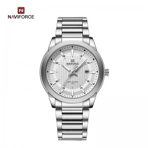 NAVIFORCE NF8029 Nové luxusní pánské hodinky Business Luminous Date Clock Nerezová ocel Vodotěsné pánské Quartz náramkové hodinky