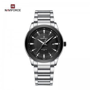 NAVIFORCE NF8029 新しい高級メンズ腕時計ビジネス発光日付時計ステンレス鋼防水男性クォーツ腕時計