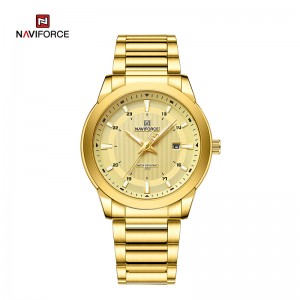 NAVIFORCE NF8029 New Luxury Men Watches Business Luminous Date Clock Stainless Steel Waterproof Male Quartz Wristwatches