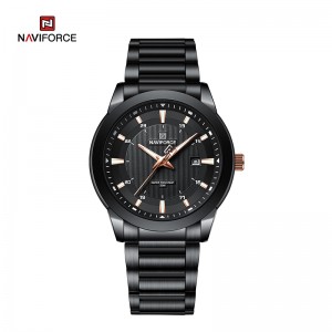 NAVIFORCE NF8029 Nové luxusné pánske hodinky Business Luminous Date Clock Nerezová oceľ Vodotesné pánske náramkové hodinky Quartz