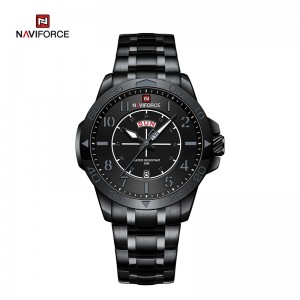 NAVIFORCE NF9204S Úplne nové módne náramkové hodinky z nehrdzavejúcej ocele Vodotesné Quartz Športové hodinky Pánske náramkové hodinky 2023
