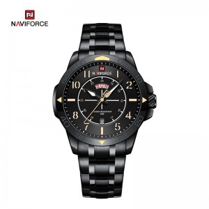 NAVIFORCE NF9204S Ceasuri sportive cu cuarț rezistente la apă Curea din oțel inoxidabil nou-nouț, ceas de mână pentru bărbați 2023