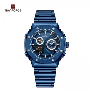 NAVIFORCE NF9216S New Fashionable Style Dual Time Display LCD Digital Analog Quartz  Luminous Water Resistant Man Wristwatch