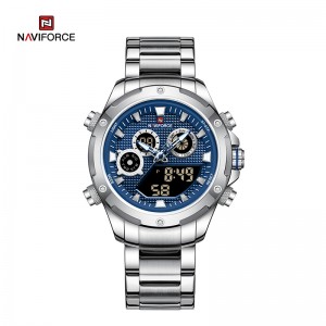 NAVIFORCE NF9217 Top Luxury Brand Sports Military Quartz Stainless Steel Wristwatch Kane Uaki