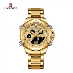 NAVIFORCE NF9217 Top Luxury Brand Sports Military Quartz Stainless Steel Wristwatch Male Clock