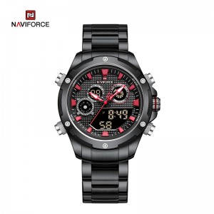 I-NAVIFORCE NF9217 Top Luxury Brand Sports Military Quartz Stainless Steel Wristwatch Male Clock