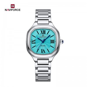 NAVIFORCE NF5042 Elegants Sieviešu ūdensizturīgs nerūsējošā tērauda pulkstenis ar dāvanu meitenēm kvarca rokas pulksteni