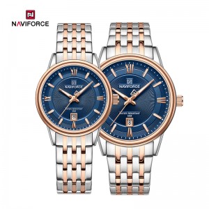 Naviforce NF8040 Classic Vynikající vysoce kvalitní romantický dárek párové hodinky z nerezové oceli