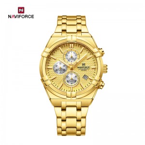 NAVIFORCE NF8042 Večfunkcijska ura s kronografom, modna nepremočljiva luksuzna darila, svetleča moška ura