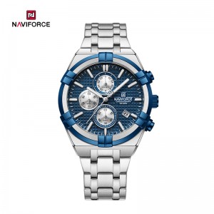 Rellotge cronògraf multifunció NAVIFORCE NF8042 Rellotge lluminós per a home de regal de luxe impermeable a la moda