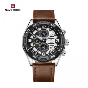 Naviforce Original NF8043 Elegance Изискан многофункционален мъжки часовник от неръждаема стомана