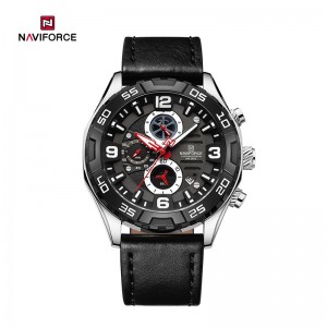 Naviforce オリジナル NF8043 エレガンス絶妙な多機能ステンレススチールメンズ腕時計