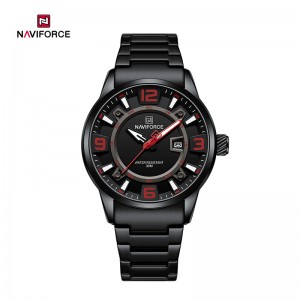 Модний кварцовий чоловічий годинник NAVIFORCE NF8044 зі світним водонепроникним 3D веселим циферблатом, модним ремінцем із нержавіючої сталі